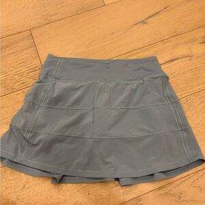 Lululemon Teel Blue Tennis Skirt with Built In Shorts